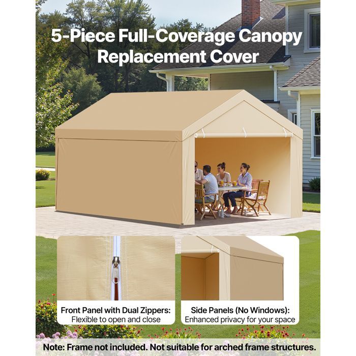 Telo copriauto - DUOKU - SXYQCPBB12X20 - 6 x 3 m - Impermeabile - Resistente ai raggi UV
