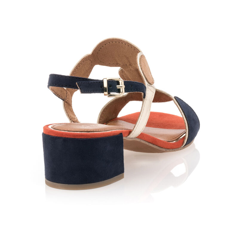 Blauwe sandalen/open teenschoenen voor dames