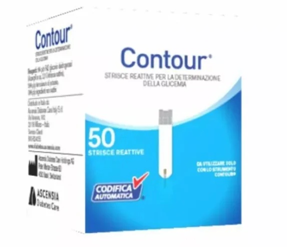 CONTOUR Glucosa en sangre Contour 50 tiras reactivas para el control de los niveles de glucosa en sangre