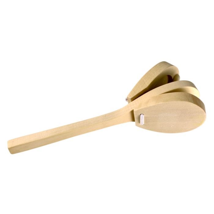 Wooden castanets 16.4 x 4 x 3.7 cm