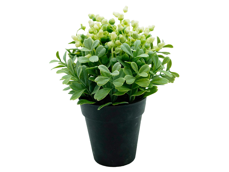 Sztuczna roślina w doniczce 18 cm zielona