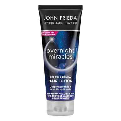John Frieda Overnight Miracles vlasová maska bez oplachovania, vyživujúca a regenerujúca, 100 ml