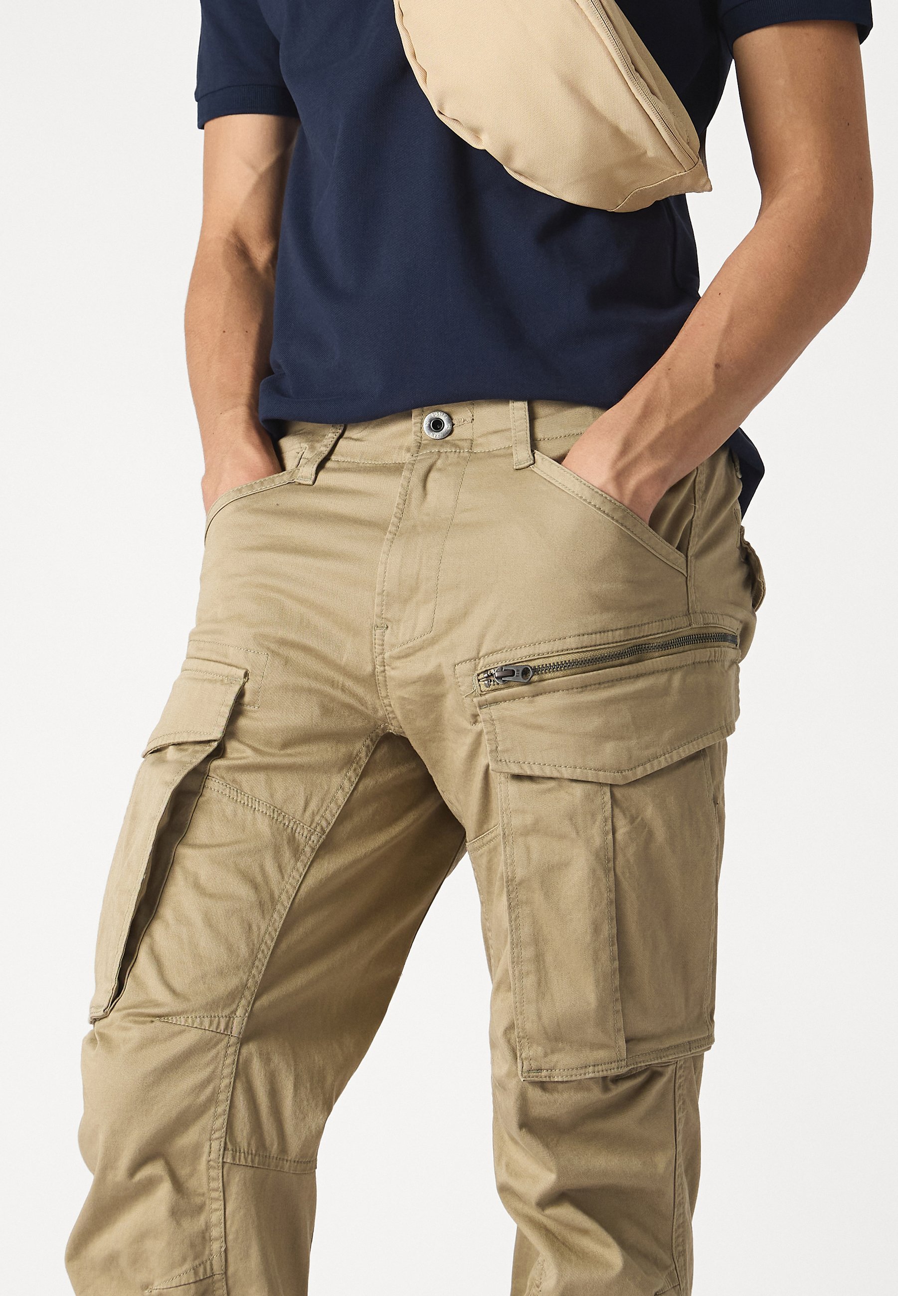G-STAR ROVIC ZIP TAPERED - Cargohose - Düne