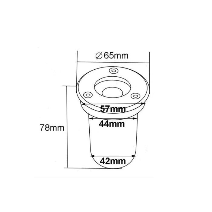 Foco LED empotrable para exteriores IP65 220V 3W Ángulo de haz de 45° - Blanco frío 6000K - 8000K - SILAMP