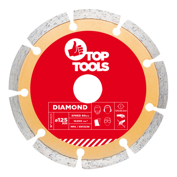 Tarcza diamentowa 125x22.2mm, Top Tools 61H325