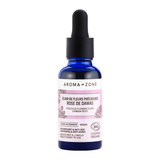 Elixir de fleurs précieuses de Rose de Damas BIO