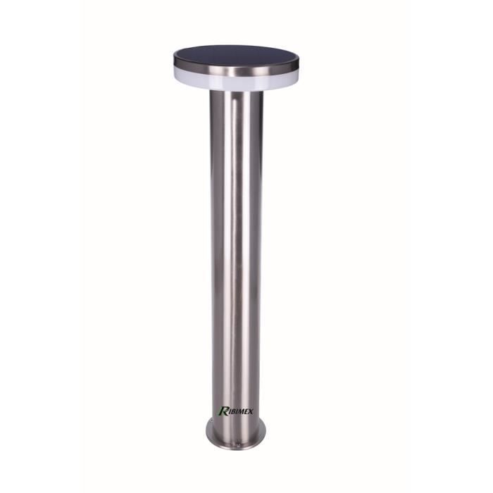Bolardo solar TIMEO, de 84 cm de altura, con mando a distancia.