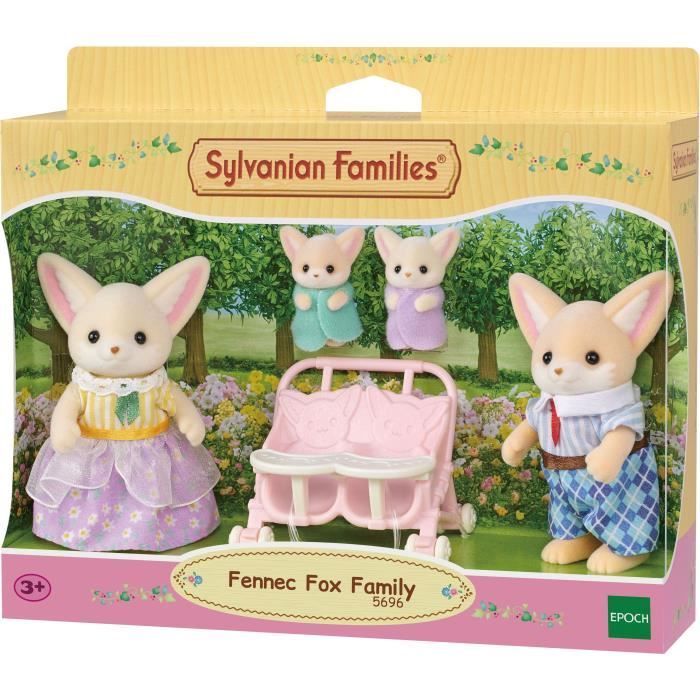 Bambola - SYLVANIAN FAMILIES - Famiglia Fennec - Multicolore - Articolata e vestita con cura