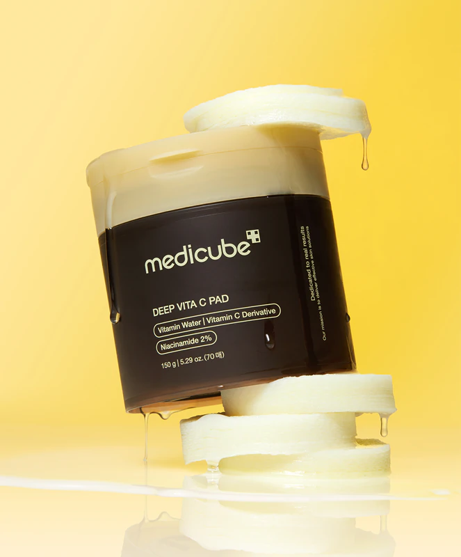 Intenzívne revitalizačné tampóny Medicube Deep Vita C Pad pre rozjasňujúci a vyhladzujúci účinok