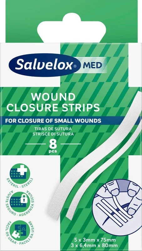 SALVELOX Salvelox Nahtbänder 8 Stück Wundverband