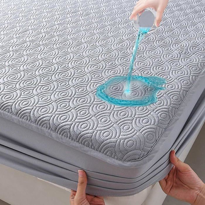 90 x 200 cm, waterdicht en ademend, geschikt voor matrassen tot 30 cm dik. 90x200x30 Grijs
