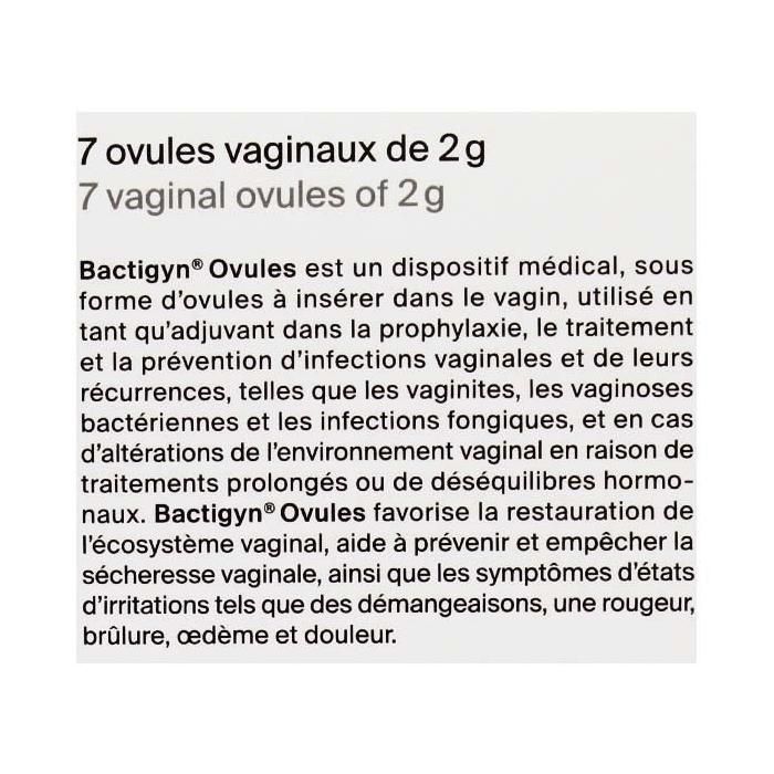 Bactigyn Équilibre Intime 7 ovules vaginaux