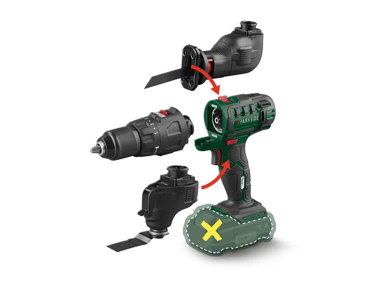 PARKSIDE® Appareil yhdistää 3 ja 1 ilman PKGA 20-Li C2, 20 V
