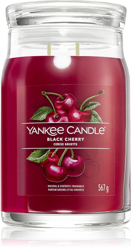 Yankee Candle мирисна свећа са црном трешњом Signature