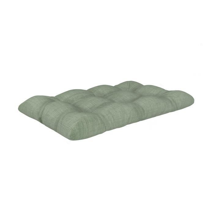 Cojín acolchado - POKAR - 120x80cm - Verde - Cómodo - Para europalets