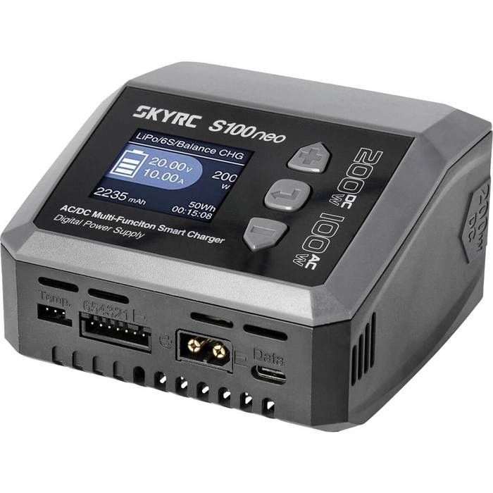 Chargeur de modélisme - SKYRC - S100 Neo - 200W - 12A - AC/DC