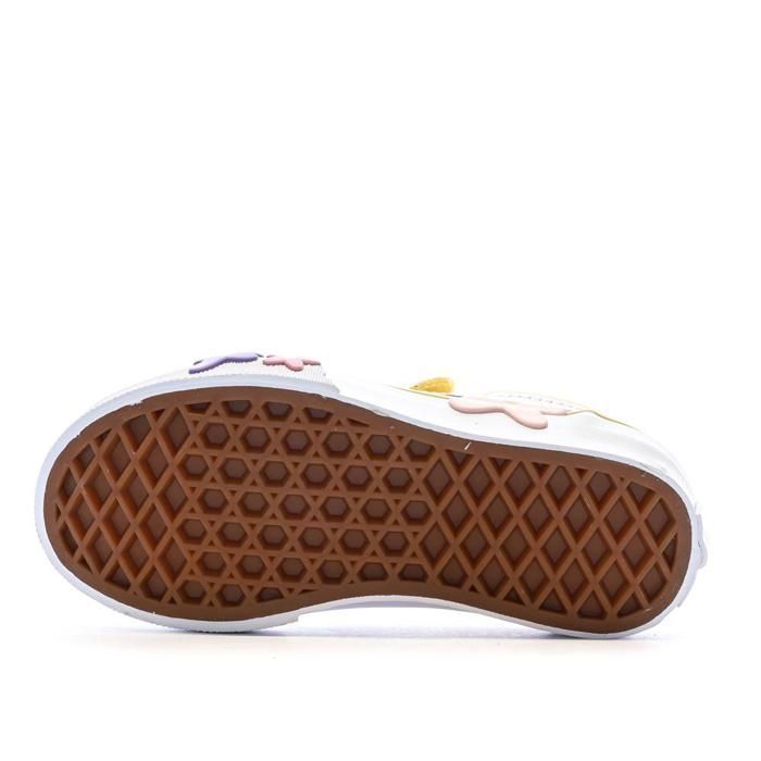 Zapatillas Vans Old Skool V Flower amarillas para niña