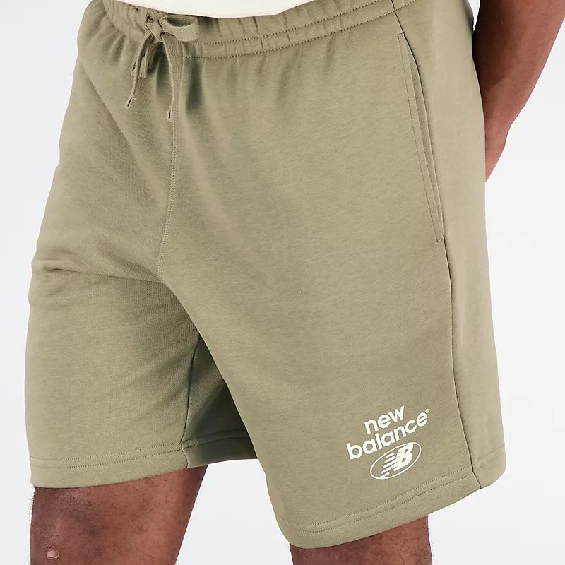 Męskie krótkie spodenki Essentials Reimagined French Terry - COVERT GREEN