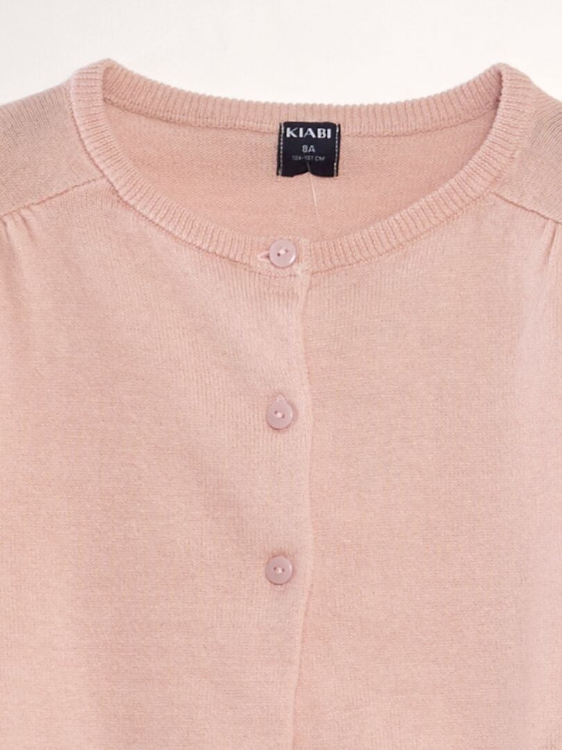 Cardigã estilo bolero - ROSA