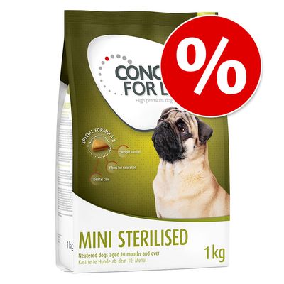 x 1 kg/1,5 kg Concept for Life Trockenfutter für Hunde – Sonderpreis!*