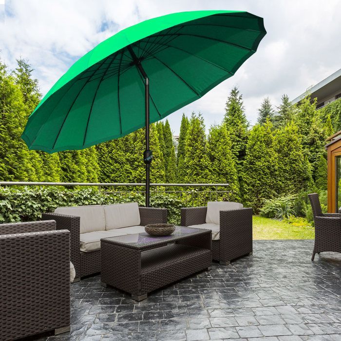 Outsunny - Sombrilla - Metal - 250x250x240cm - Verde