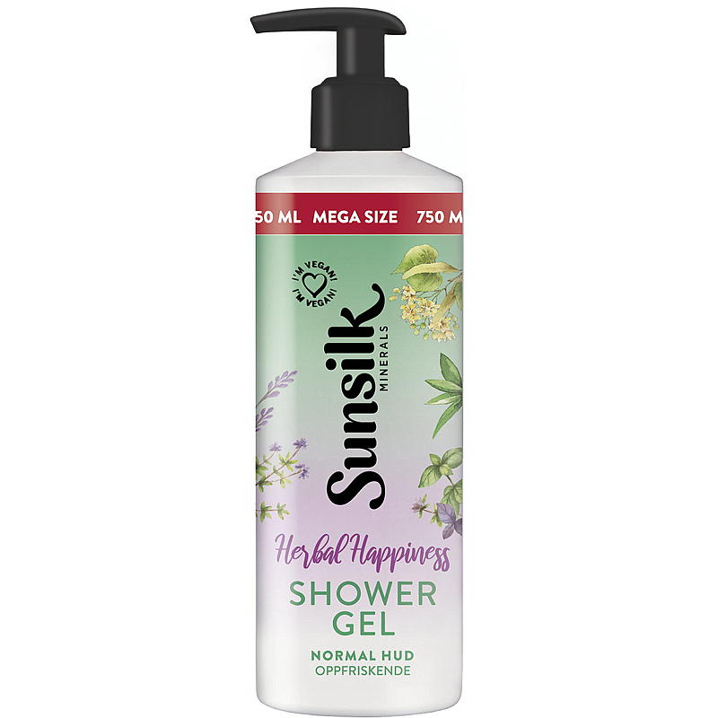 Sunsilk dusjsåpe 750 ml Herbal Happiness Sunsilk