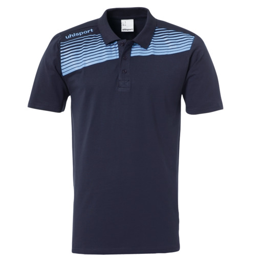  Polo Liga 2.0 bleu marine/bleu clair Uhlsport