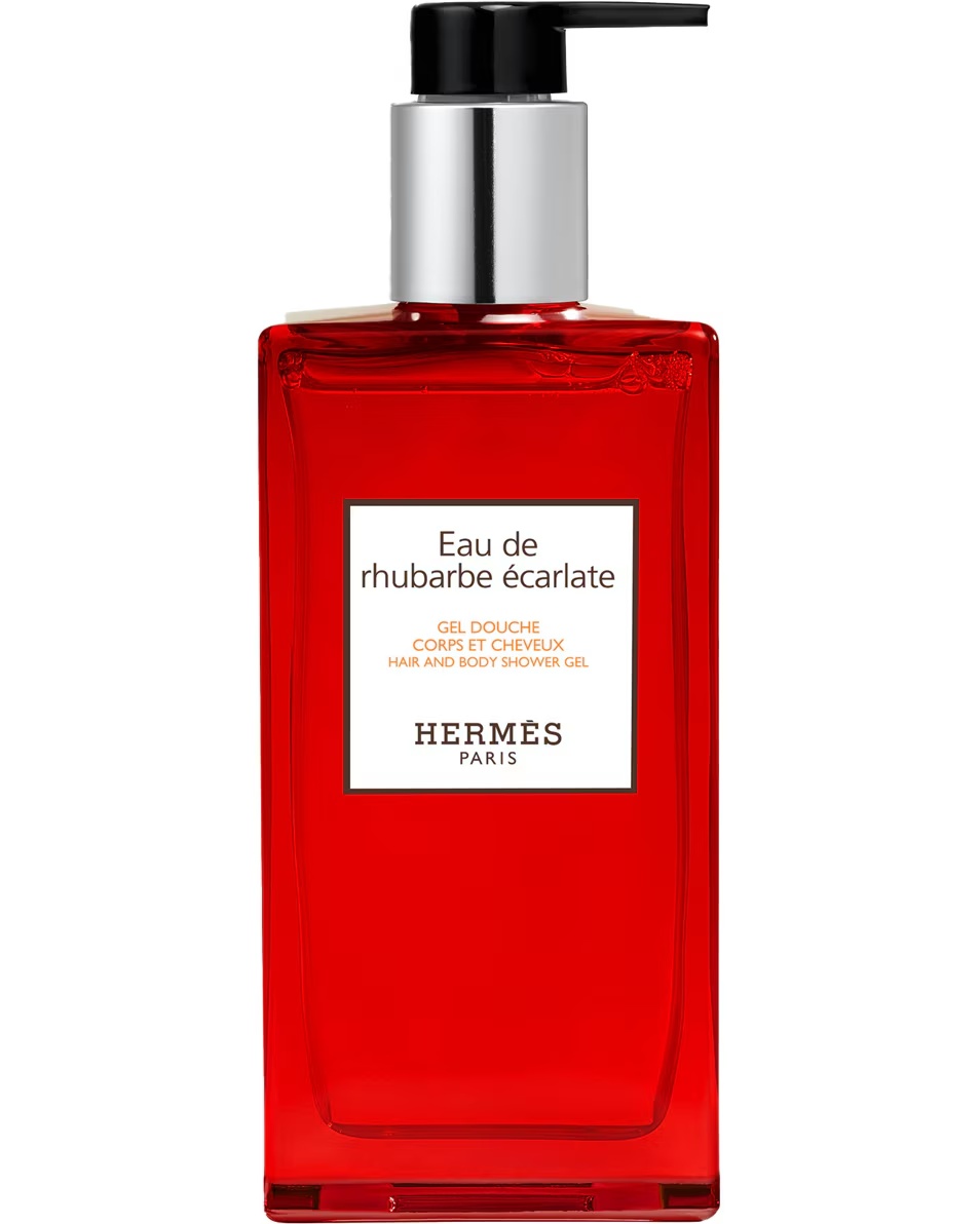 HERMÈS Le Bain Eau de rhubarbe écarlate, gel de duș