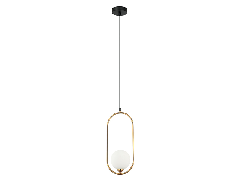 Lampa wisząca Lupus stalowa złota