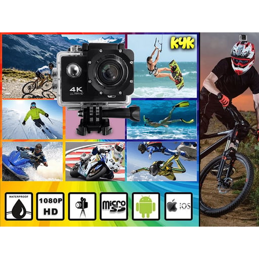 4k Vattentät Sportkamera