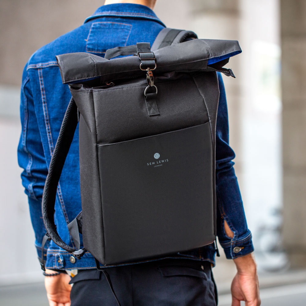 Zaino Sem Lewis Sem Lewis Northern Hampstead Borsa/Zaino per laptop da uomo in tessuto - Nero