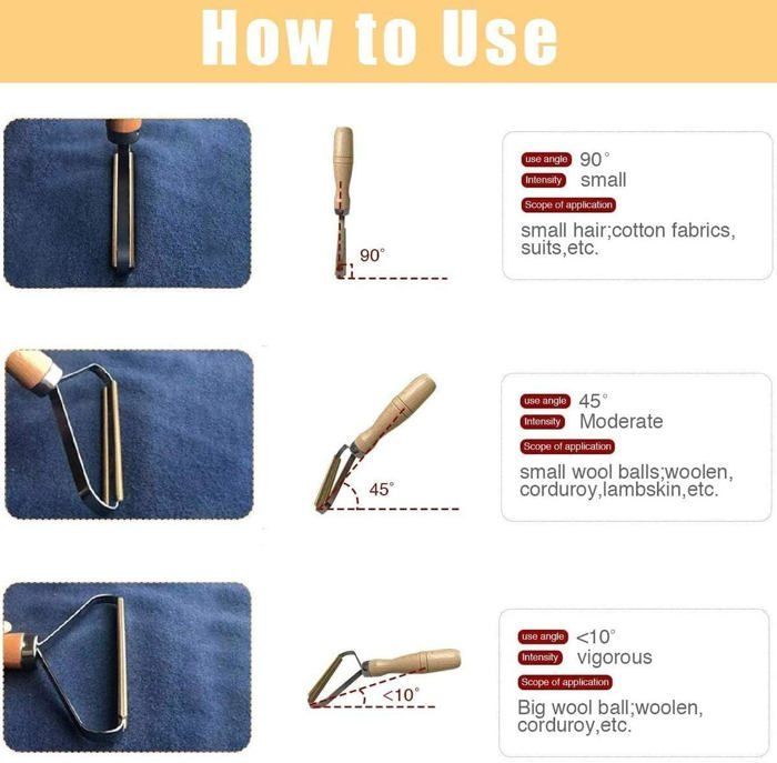Lint Remover - SPIELSTABIL - Manual - Pure Copper - Ergonomic - Portable