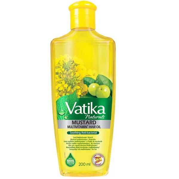 Multivitamínový vlasový olej Dabur Vatika Naturals Hořčice