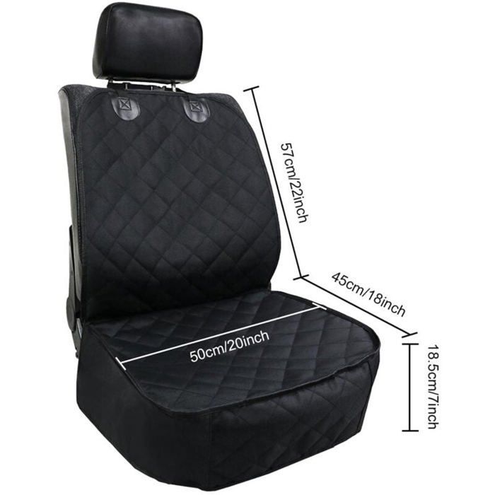 Funda de asiento - PZCC - Impermeable - Duradera - Universal - Negra