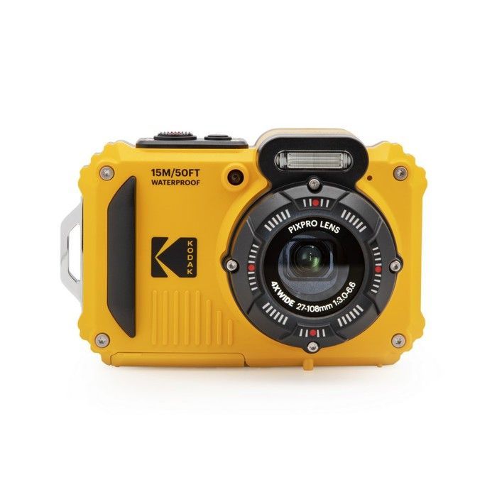 KODAK Pixpro Pack WPZ2 + 2 Batteries + 1 carte SD - Compact 16MP, étanche à 15m,  Anti-Choc, Video 720p, Ecran LCD - Jaune