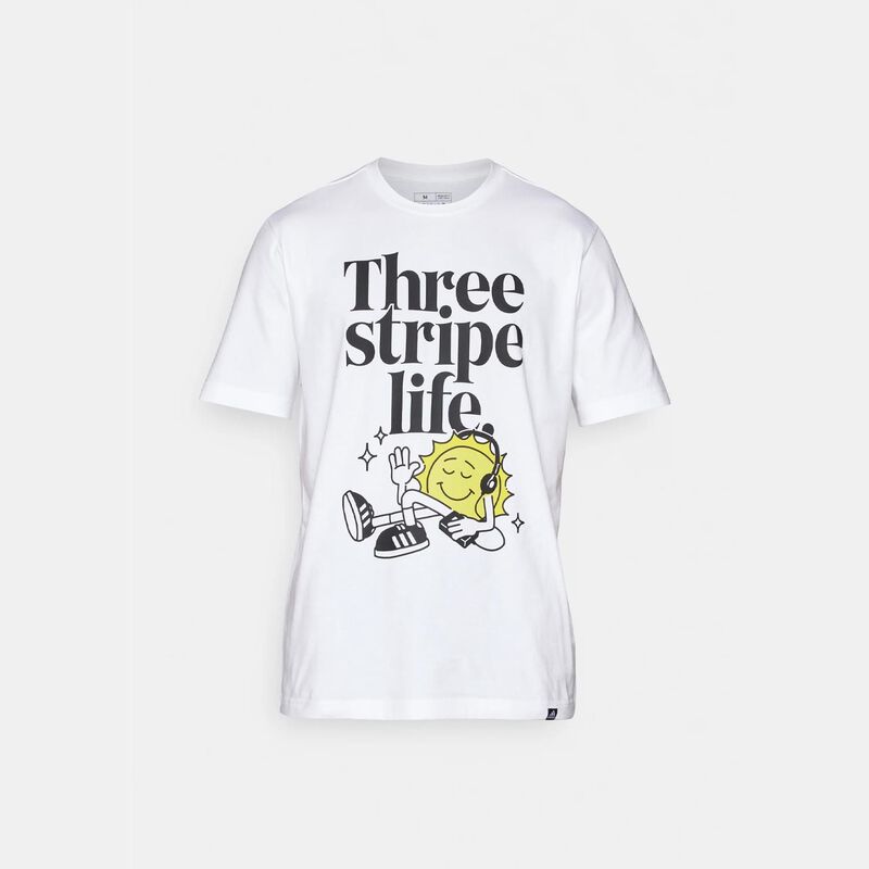 T-shirt da uomo Adidas M POSITIVE T WHITE