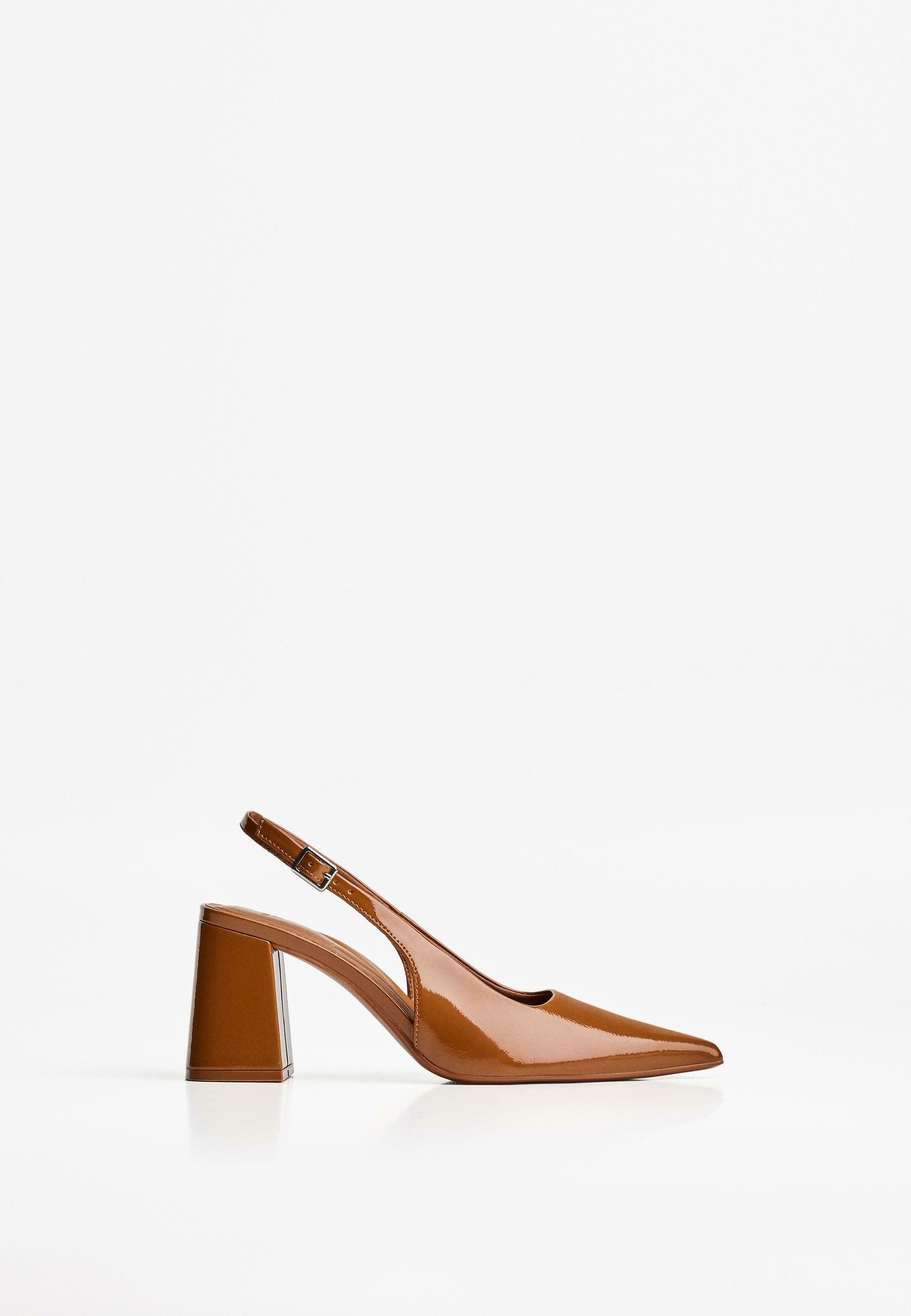 Bershka BLOCK HEEL - Tacco alto - arancione screziato