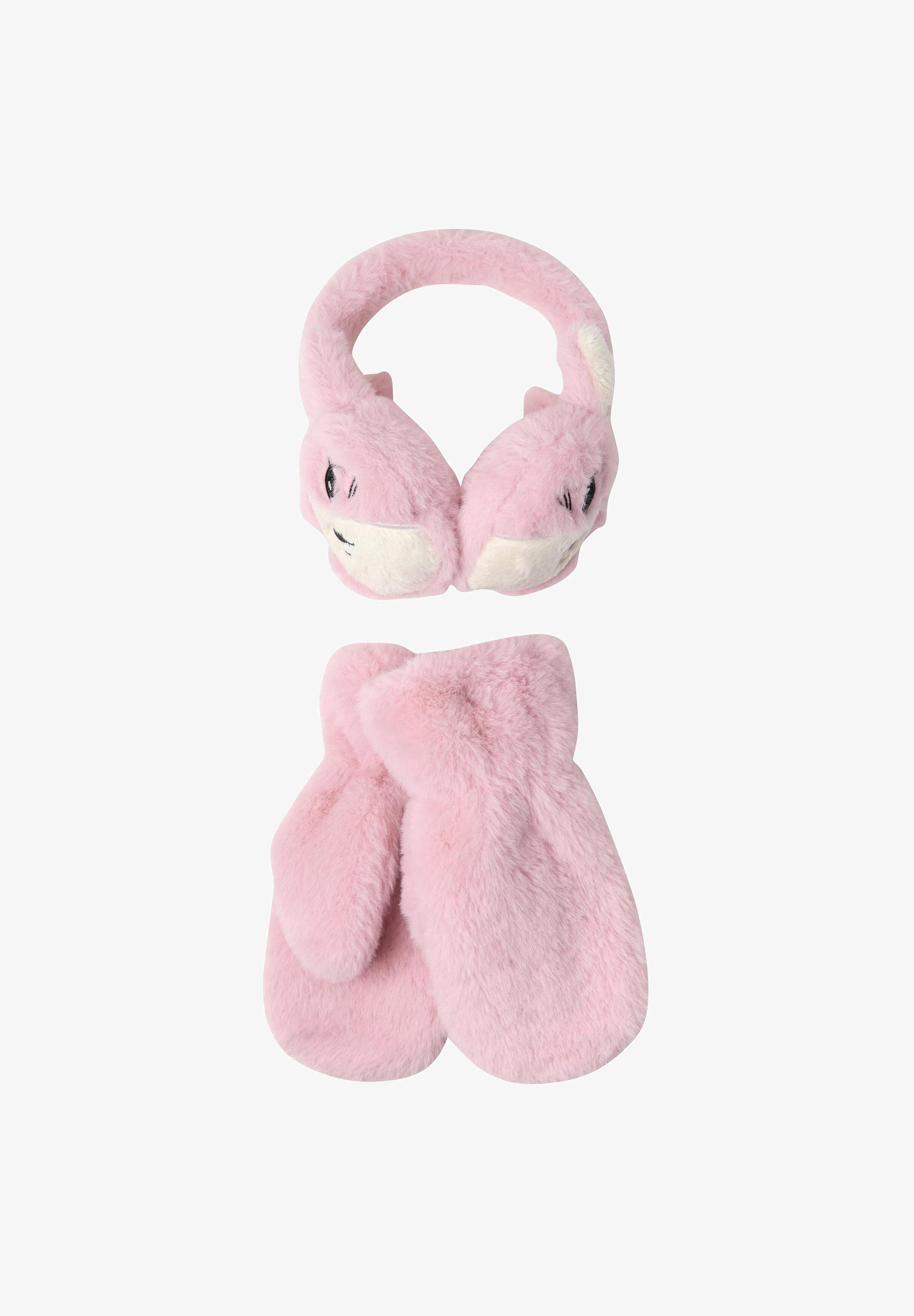 Lindex SET - Oorwarmers - oudroze