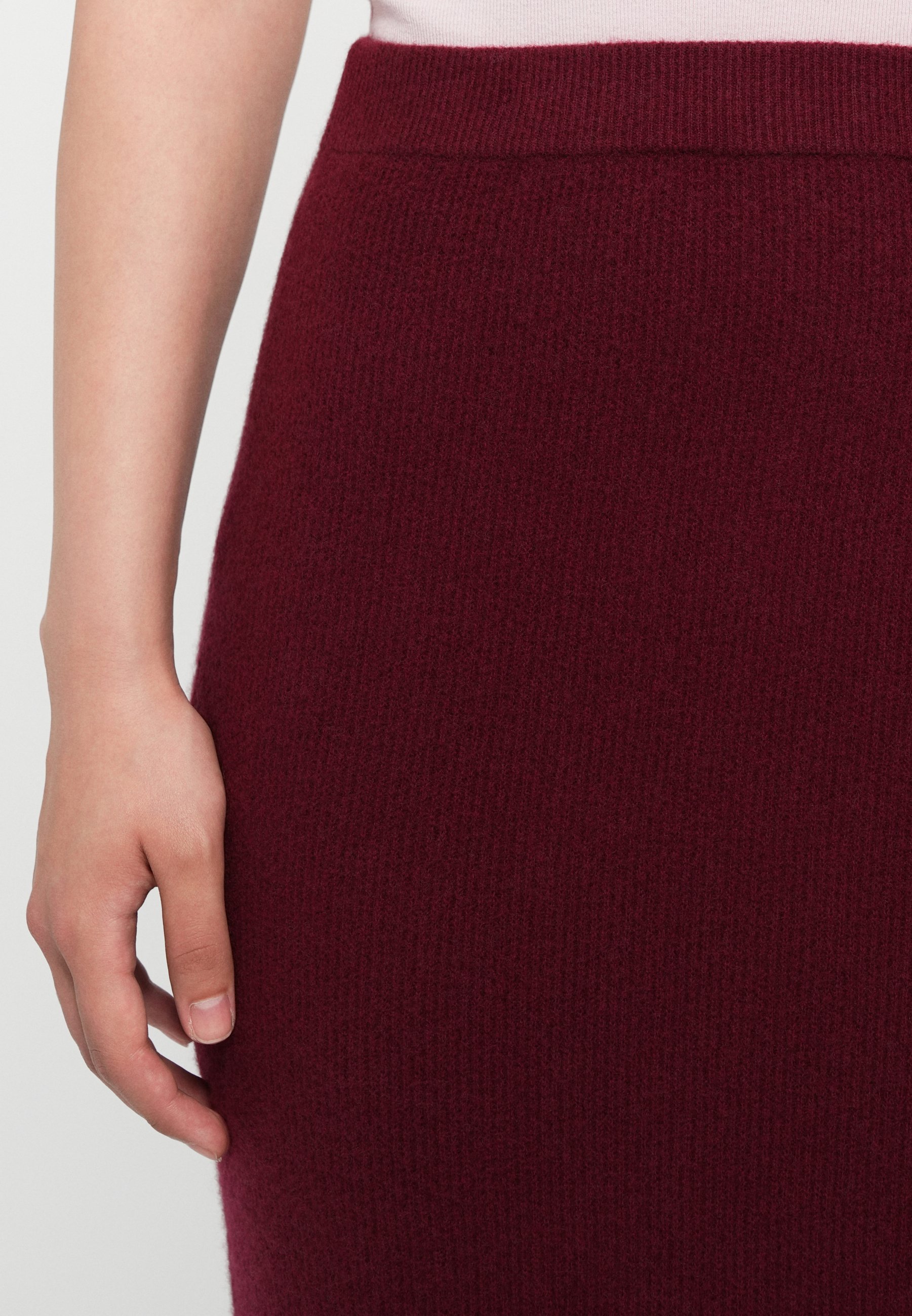 Saia lápis American Vintage RAXOW - vermelho escuro