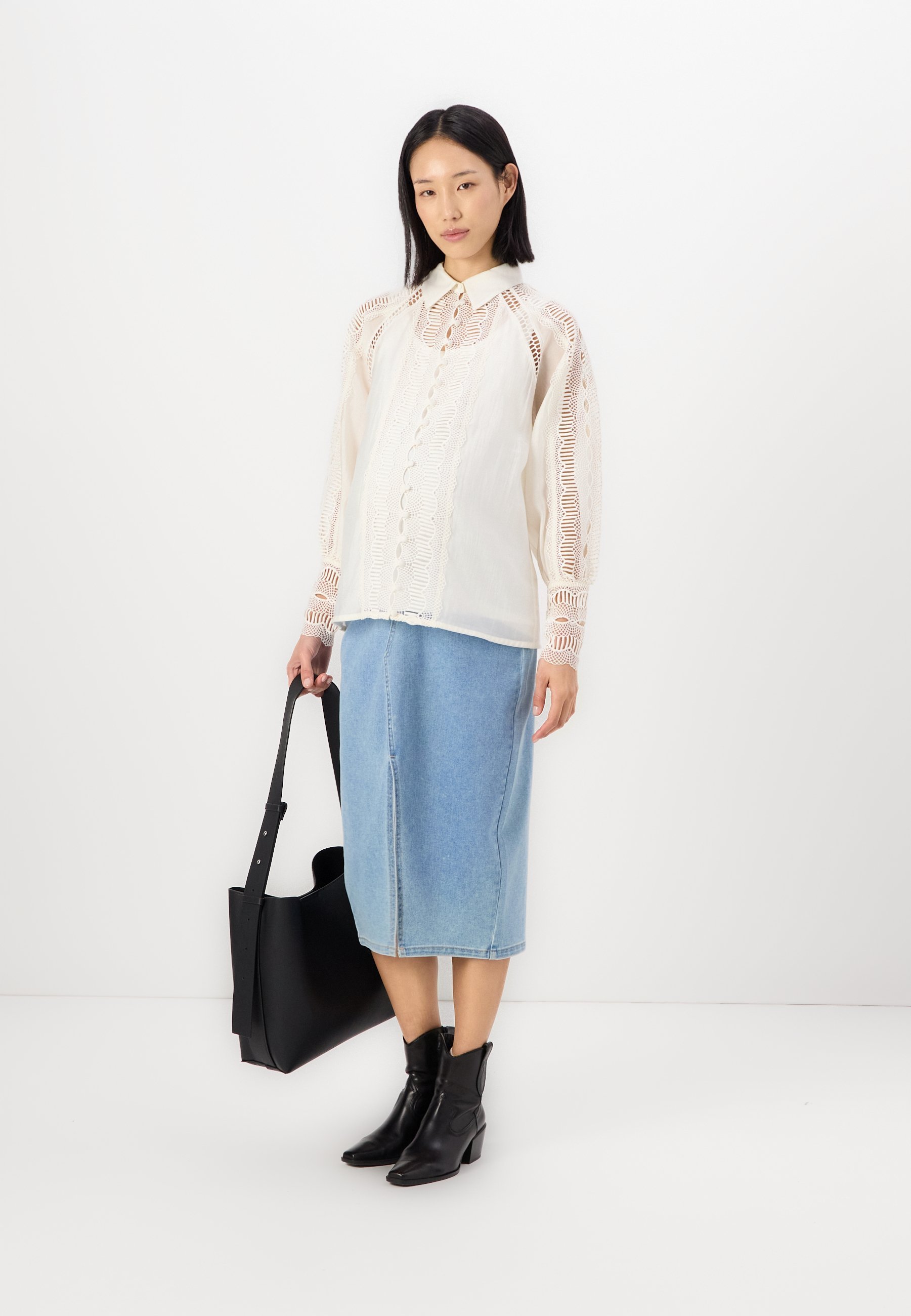 Copenhagen Muse SHIRT - Blouse met knoopsluiting - jetstream