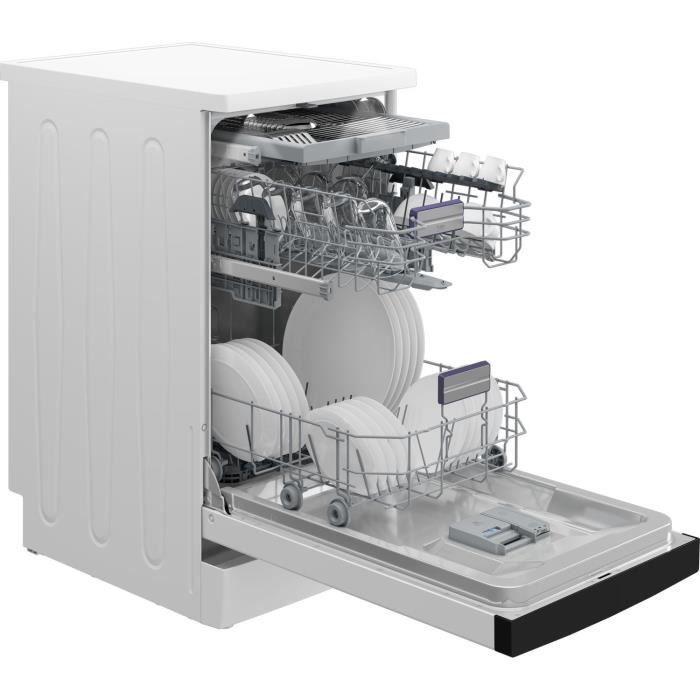 Lavavajillas independiente BEKO b300 BDFS26120WQ - 11 servicios - Inducción - 45 cm de ancho - 46 dB - Blanco