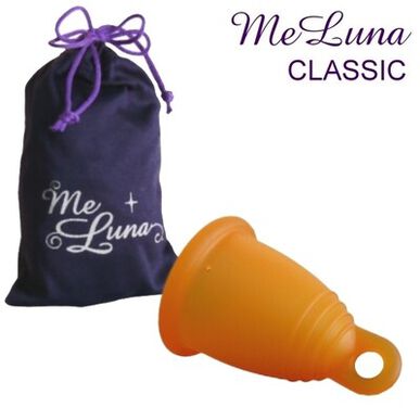 Me Luna Menstruasjonskopp Oransje Ring S 1 enhet 1 enhet