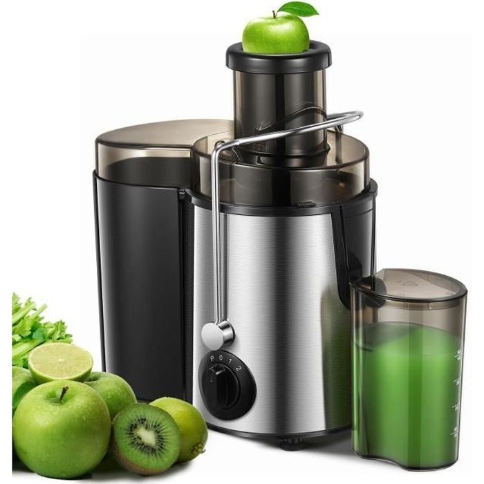 Centrifugeuse - Extracteur de Jus - Fruits et Légumes - 3 Vitesses - Design Anti-goutte - FOHERE