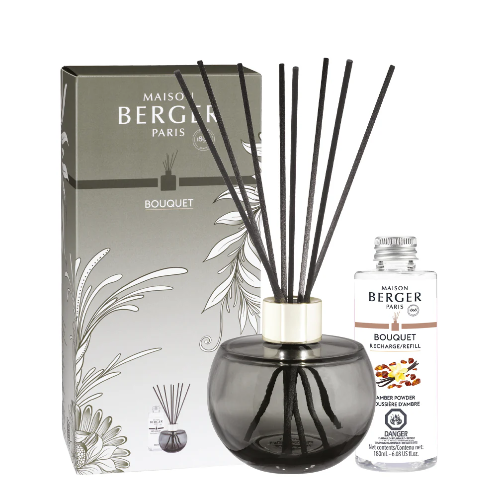 Bouquet Parfumé Coffret Bouquet Holly Gris Mousse - Diffusore di Profumo