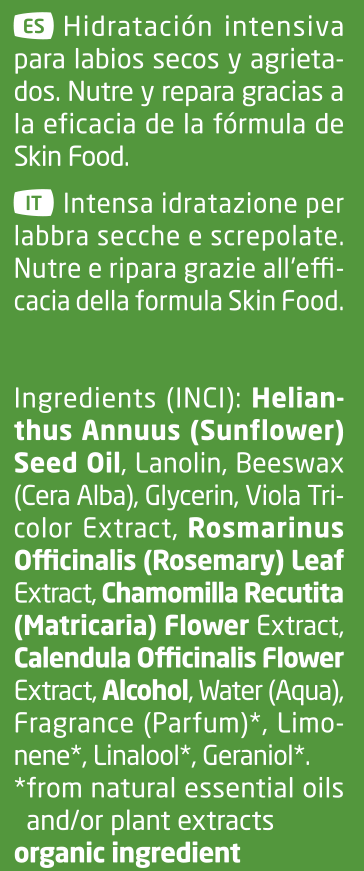 Balzam za usne Skin Food za obnavljanje Njega usana iz ljekarne