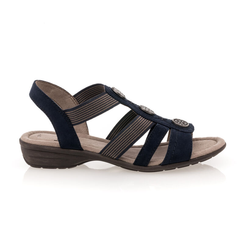 Blauwe sandalen/open teenschoenen voor dames