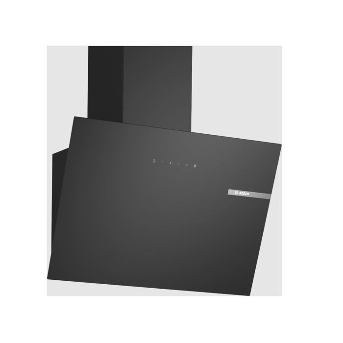 Bosch Hotte décorative inclinée 60cm 550m3/h noir - DWK65DK60