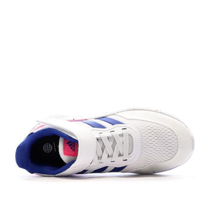 Sneakers Adidas Nezzed da ragazza, bianche, blu e rosa