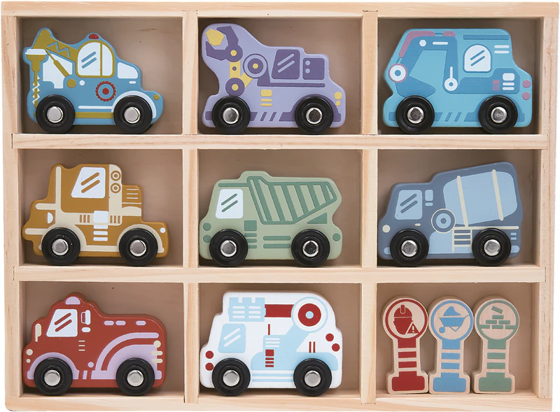 2Kids Toys Houten Auto Set speelgoedset