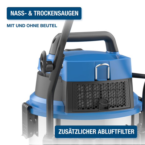 Nass- und Trockensauger VCWD1630E, 1600 W, 30 I